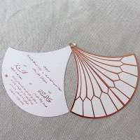 Customized Invitation Card Rotation Type Foil Printing 